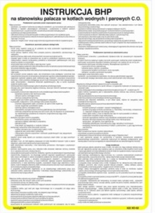 Instrukcja BHP dla pomieszczeń administracyjno-biurowych 422 XO - 125