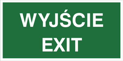 Znak wyjście exit (816-05)
