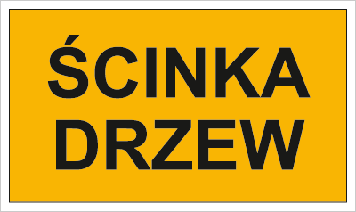 Znak Ścinka drzew (857-42)