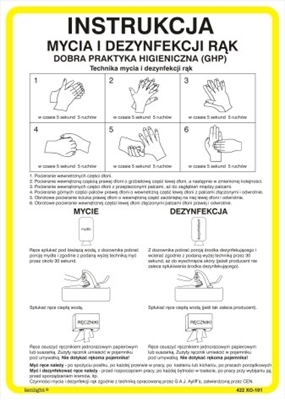 Instrukcja mycia i dezynfekcji rąk 