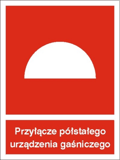 Przyłącze półstałego urządzenia gaśniczego