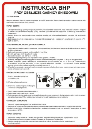 Instrukcja obsługi gaśnicy śniegowej 422 XO - 24