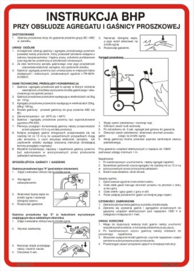 Instrukcja obsługi gaśnicy proszkowej 422 XO - 25
