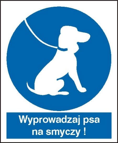 Nakaz wyprowadzania psa na smyczy