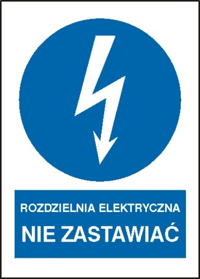 Rozdzielnia elektryczna. Nie zastawiać