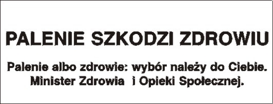 Palenie szkodzi zdrowiu
