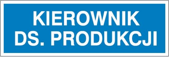 Kierownik ds. produkcji