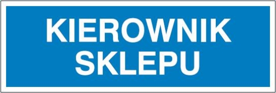 Kierownik sklepu