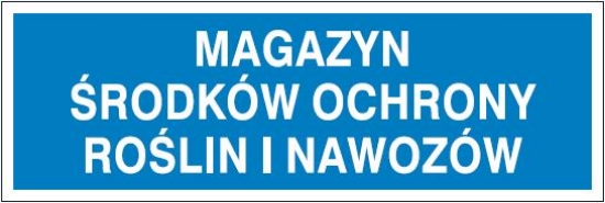 Magazyn środków ochrony roślin i nawozów