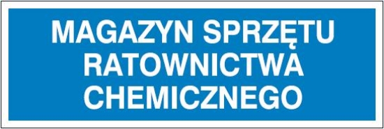 Magazyn sprzętu ratownictwa chemicznego