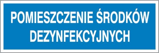 Pomieszczenie środków dezynfekcyjnych