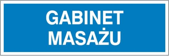 Gabinet masażu