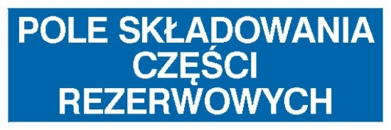 Pole składowania części rezerwowych