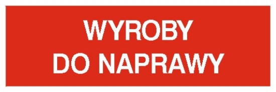 Wyroby do naprawy