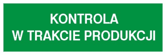 Kontrola w trakcie produkcji