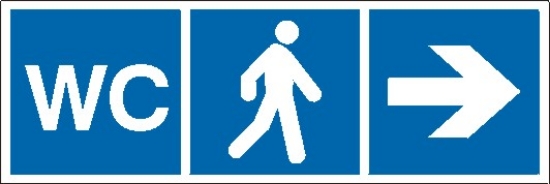 WC (kierunek w prawo)