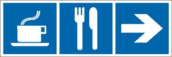 Restauracja, kawiarnia (kierunek w prawo)