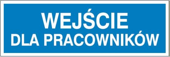 Wejście dla pracowników