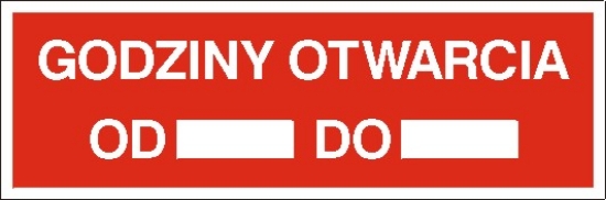 Godziny otwarcie