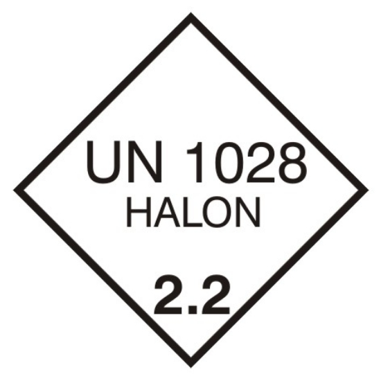 UN 1028 HALON 2,2