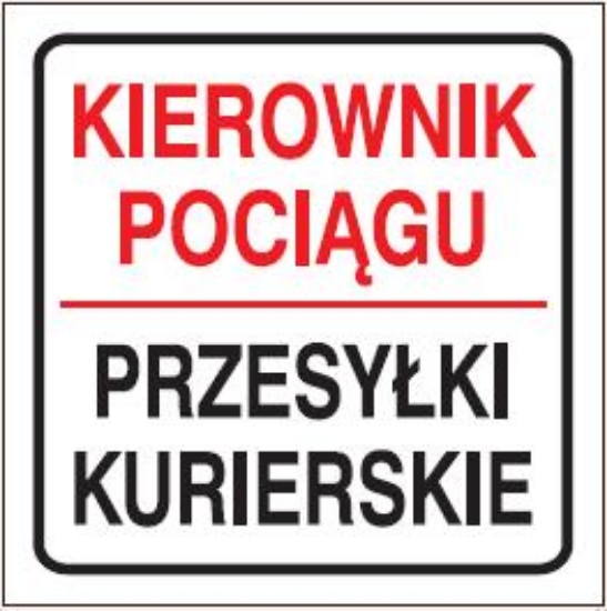 Kierownik pociągu Przesyłki kurierskie