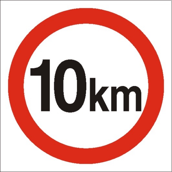 Ograniczenie prędkości do 10 km