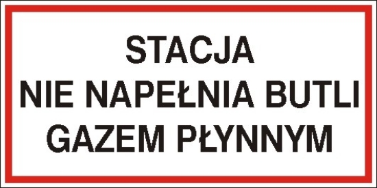 Stacja nie napełnia butli gazem płynnym