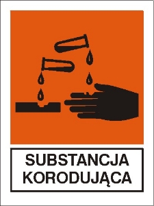Obrazek dla kategorii Znak Substancja korodująca (700-06)
