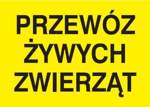 Obrazek dla kategorii Znak Przewóz żywych zwierząt (702-66)