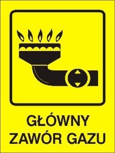 Obrazek dla kategorii Znak Główny zawór gazu (870-01)