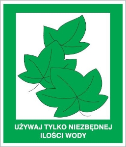 Obrazek dla kategorii Znak Używaj tylko niezbędnej ilości wody(857-21)