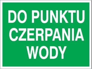Obrazek dla kategorii Znak Do punktu czerpania wody (857-26)