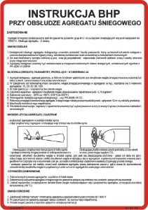 Obrazek dla kategorii 422 XO - 143 Instrukcja BHP przy obsłudze agregatu śniegowego (422 XO-143)