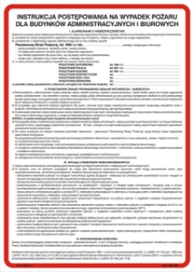 Obrazek dla kategorii Instrukcja postępowania na wypadek pożaru dla budynków administracyjnych i biurowych (222-09)