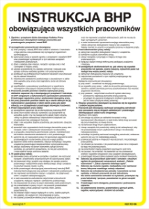 Obrazek dla kategorii 422 XO - 06 Instrukcja BHP obowiązująca wszystkich pracowników (422 XO-06)