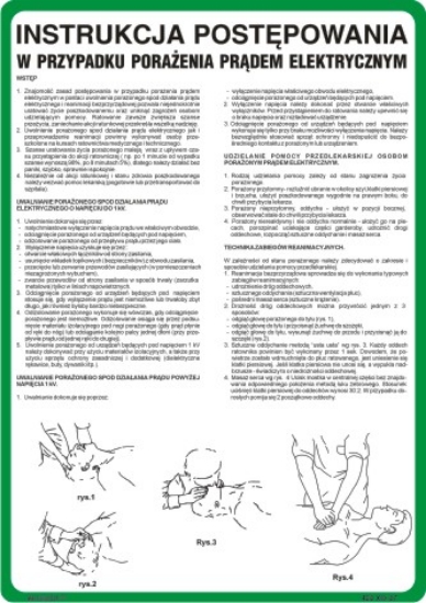 Instrukcja ratowania osób porażonych prądem 422 XO - 27