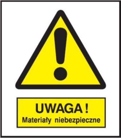 Ostrzeżenie przed materiałami niebezpiecznymi