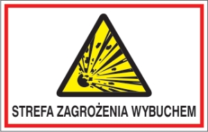 Obrazek dla kategorii Znak Strefa zagrożenia wybuchem. (827-04)