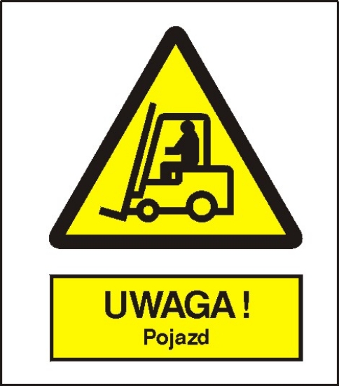 Ostrzeżenie przed urządzeniami do transportu poziomego