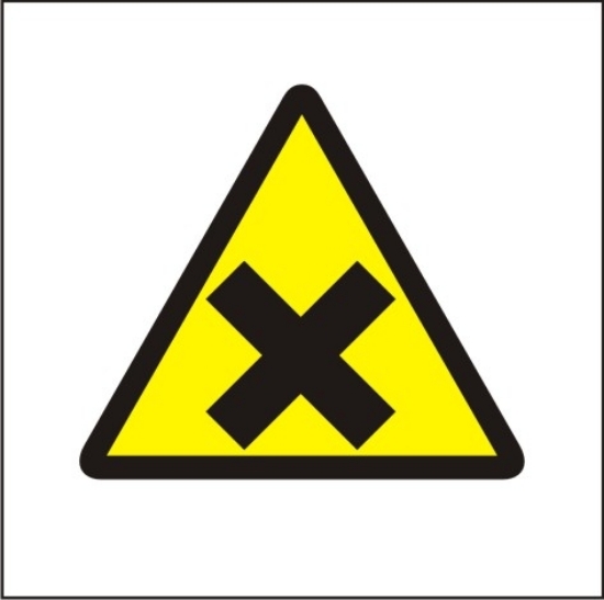 Ostrzeżenie przed preparatami drażniącymi