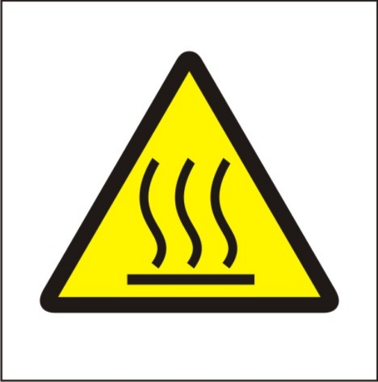 Ostrzeżenie przed gorącą powierzchnią