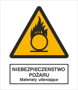 Obrazek dla kategorii Znak Niebezpieczeństwo pożaru - Materiały utleniające (214)
