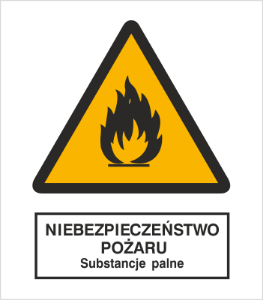 Obrazek dla kategorii Znak Niebezpieczeństwo pożaru - Substancje palne (214-01)