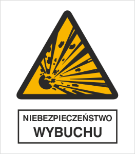 Obrazek dla kategorii Znak Niebezpieczeństwo wybuchu (216-03)