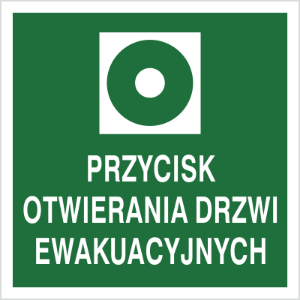 Obrazek dla kategorii Znak Przycik otwierania drzwi ewakuacyjnych (104-03)