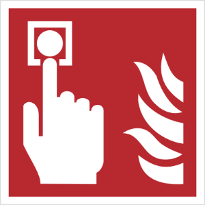 Obrazek dla kategorii Znak alarm pożarowy wg PN-EN ISO 7010 (F05)