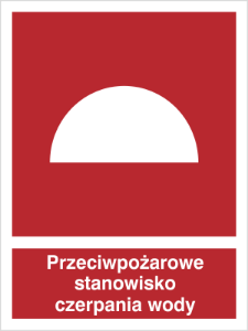 Obrazek dla kategorii Znak Przeciwpożarowe stanowisko czerpania wody (224)