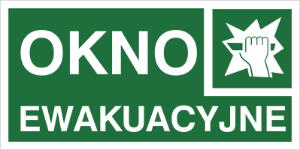 Obrazek dla kategorii Znak Okno ewakuacyjne (153)