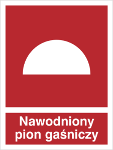Obrazek dla kategorii Znak Nawodniony pion gaśniczy (218-01)