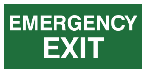 Obrazek dla kategorii Znak Emergency exit (806)